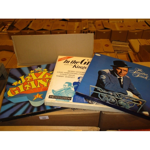 299 - Box of Records including Jazz, Swing, Sinatra etc