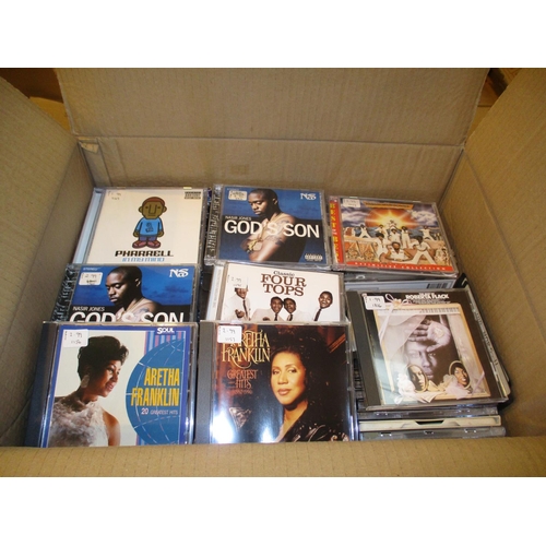 317 - Box of CDs including Aretha Franklin, Earth, Wind & Fire, Hip Hop