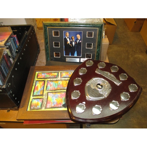 321 - The Rat Pack Original Film Cell 110/1000, Pop Quiz Trophy and Various Pictures