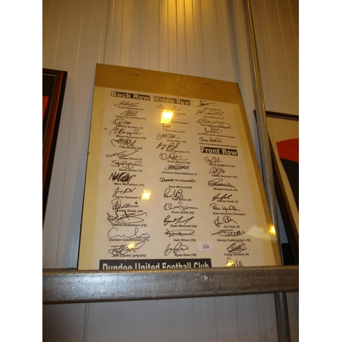 333 - Dundee United 2010-2011 Team List