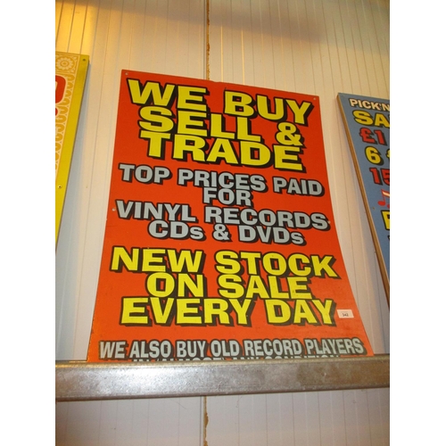 342 - We Buy, Sell & Trade Poster