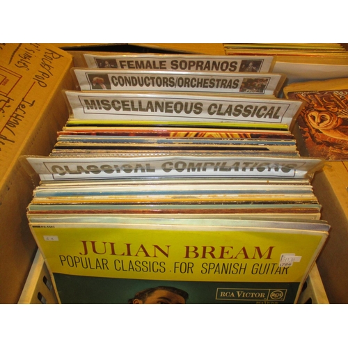 389 - Box of Records including Classical, Orchestras, Conductors, Female Sopranos