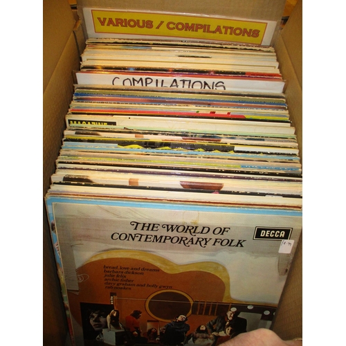 392 - Box of Records Various Compilations