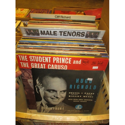 428 - Box of Records including Male Tenors