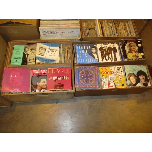 443 - Three Boxes of 45s including Johnny Mathis, Gary Numan, Blondie