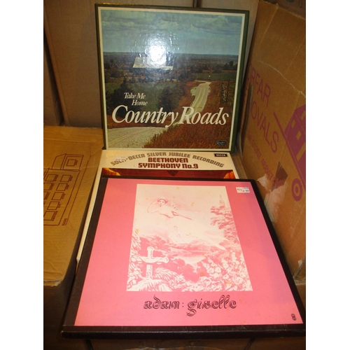 455 - Box of Records including Country Roads, Classical etc