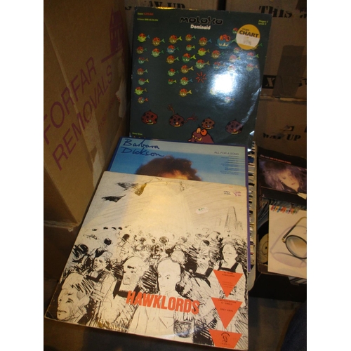 457 - Box of Records including Moloko, Barbara Dickson, Hawklords