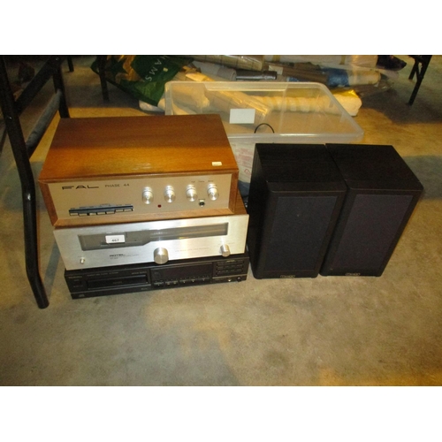 467 - Fal, Rotel and Technics Stereo Separates and a Pair of Mission Speakers