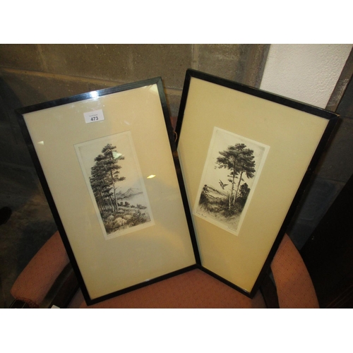 473 - Two J. McArdle Etchings, Wild Duck and Head of Loch Lomond