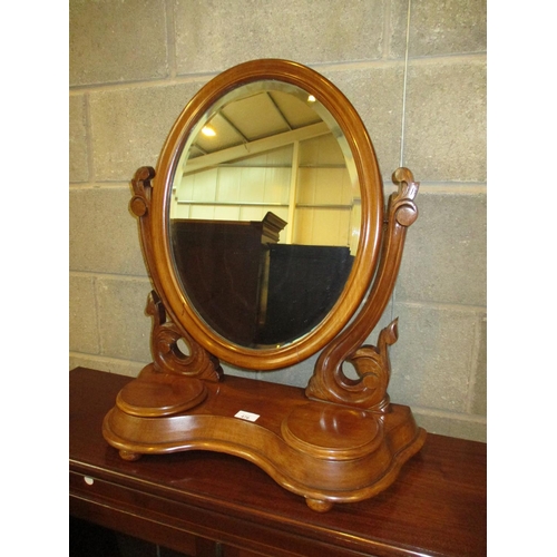 476 - Victorian Mahogany Toilet Mirror