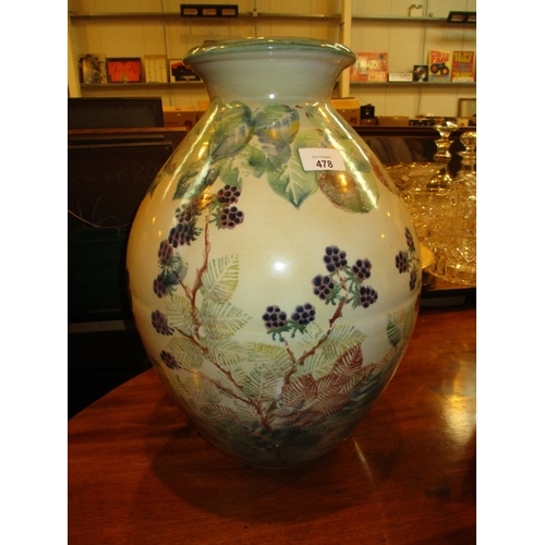 478 - Large Tain Pottery Vase, 41cm