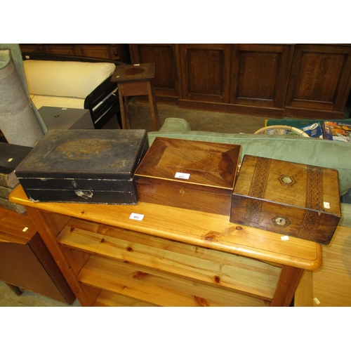 490 - Three Victorian Work Boxes