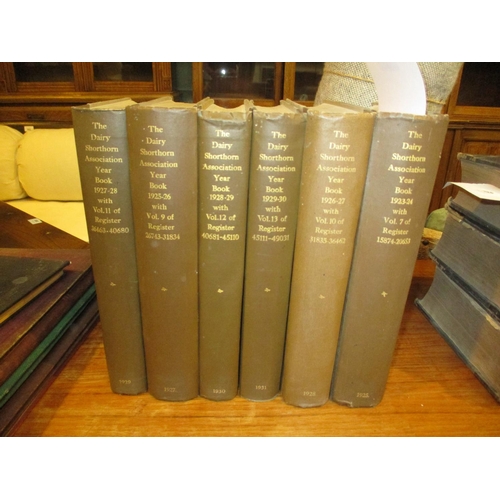 492 - Seven Books The Dairy Shorthorn Association Year Book 1923-1930