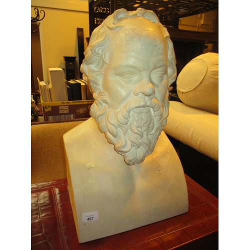 497 - Classical Style Plaster Bust, 51cm