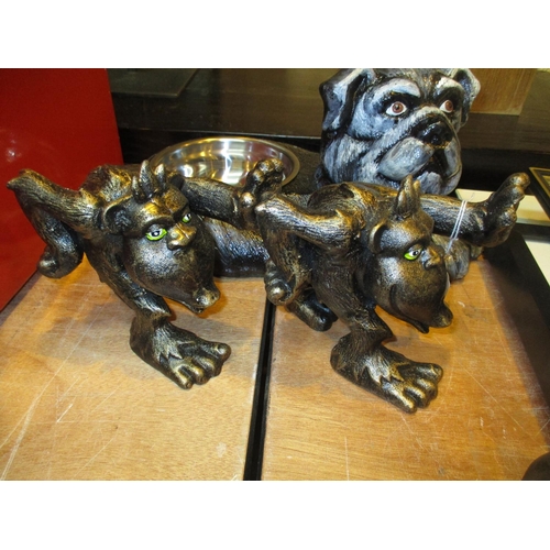 534 - Pair of Gorilla Bookends