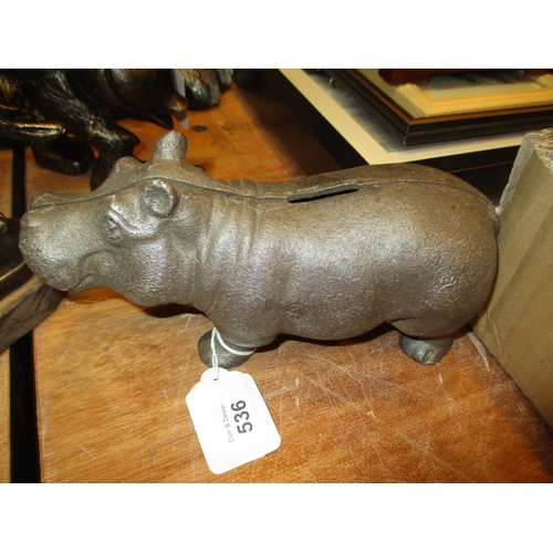 536 - Hippo Money Bank