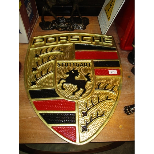 544 - Large Porsche Plaque