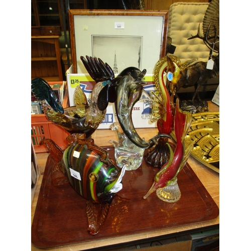 546 - Five Venetian Glass Ornaments