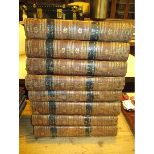 567 - Eight Leather Bound Books - The Antiquities of England and Wales by Francis Grose Published 1783-179... 