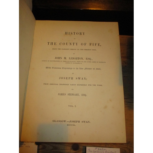 570 - Three Books - Fife Illustrated by John M. Leighton, 1st Edition, Published 1811