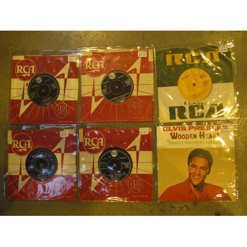 47 - Box of 45s including David Bowie, The Beatles, Elvis Presley