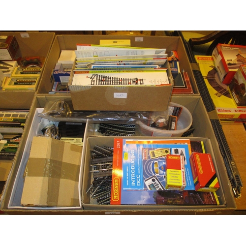 160 - Two Boxes of Railway Track, Buffer Stops, Base Units etc