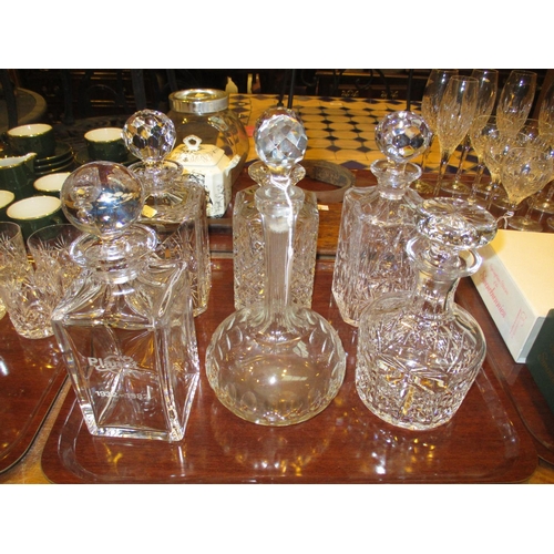 175 - Four Whisky Decanters and 2 Others