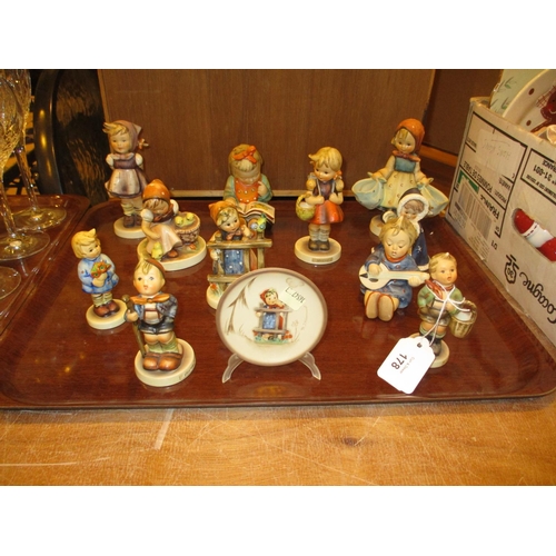 178 - Eleven Hummel Figures and a Small Plaque