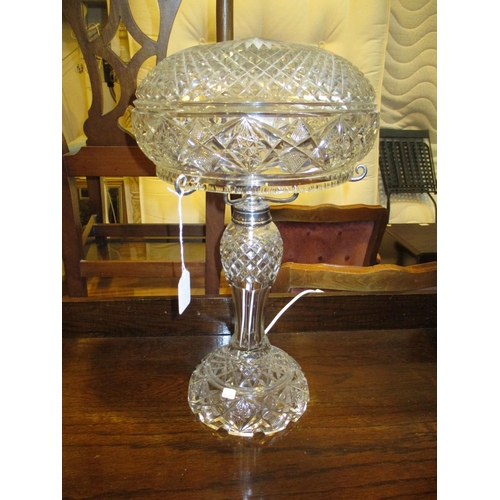 196 - Large Crystal Mushroom Lamp