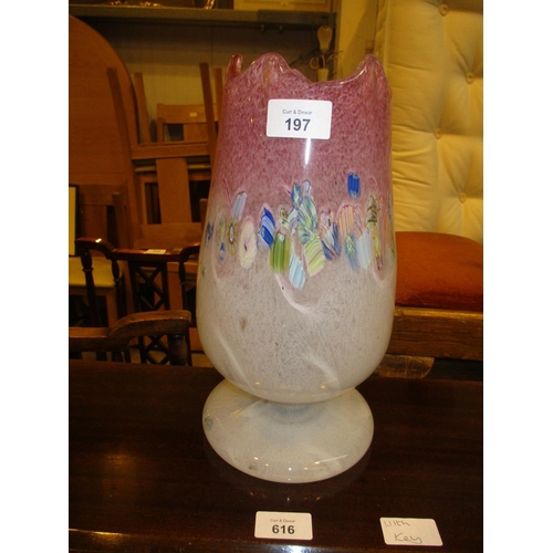 197 - Scottish Glass Tulip Lamp