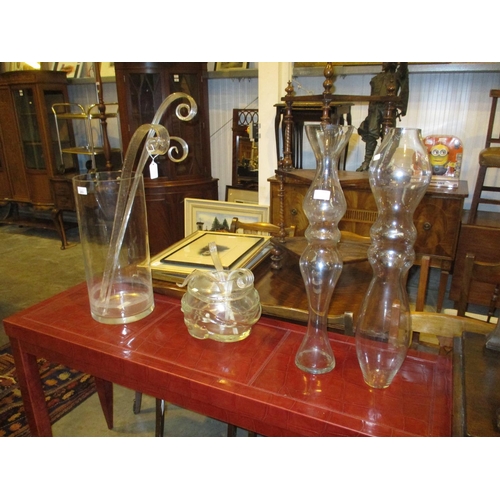 203 - Four Decorative Glass Vases