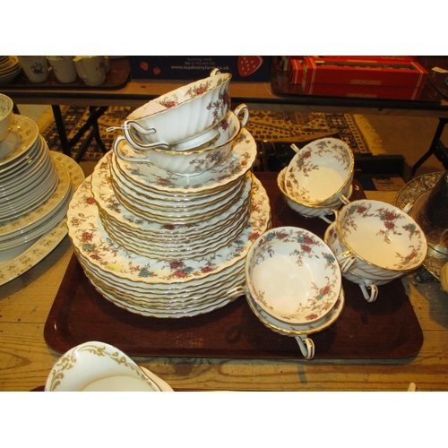 73 - Minton Ancestral Dinner China, 33 pieces