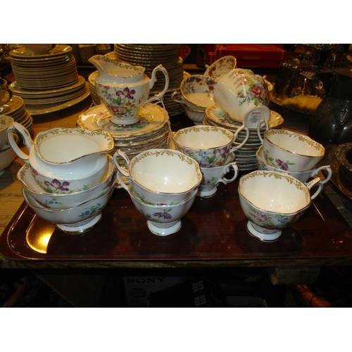 74 - Royal Albert Nosegay Tea China, 40 pieces