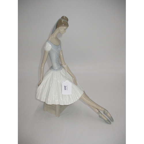 241 - Nao Figure of a Seated Ballerina, 34cm