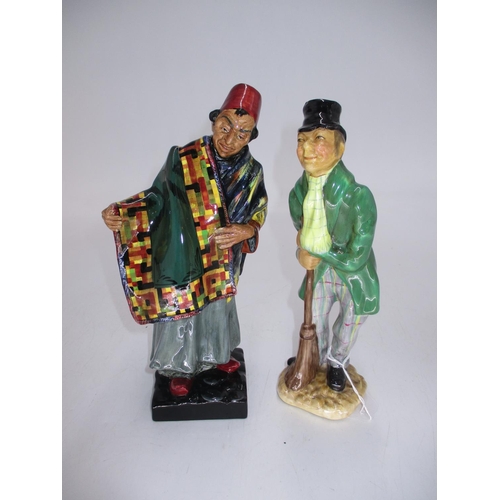 266 - Royal Doulton Carpet Seller HN1464 along with a Ricard Figure