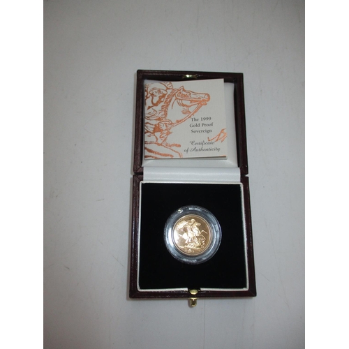 272 - The 1999 Gold Proof Sovereign, No. 0488