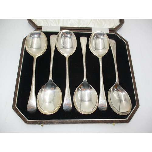 291 - WITHDRAWN FROM SALE Cased Set of 6 Silver Tablespoons, Birmingham 1932, Maker AP & Co., 266g