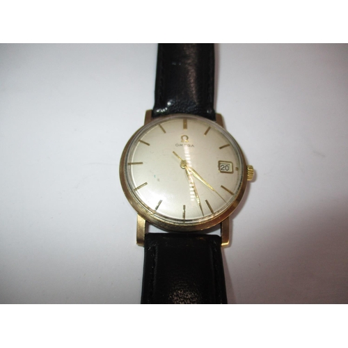 330 - Gents 9ct Gold Omega 17 Jewel Watch No. 17840581, Presentation Engraved 1962