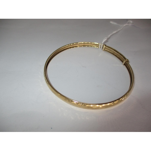 343 - 9ct Gold Bangle, 5.2g