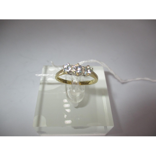 430 - 18ct Gold Moissanite Ring