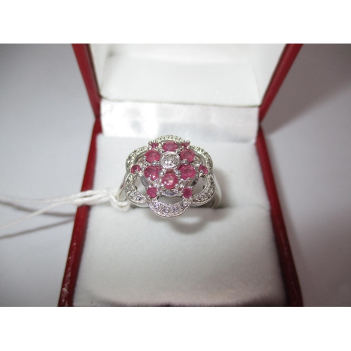 434 - Ruby and Diamond Ring