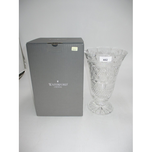 482 - Waterford Crystal Vase, 25cm, with box