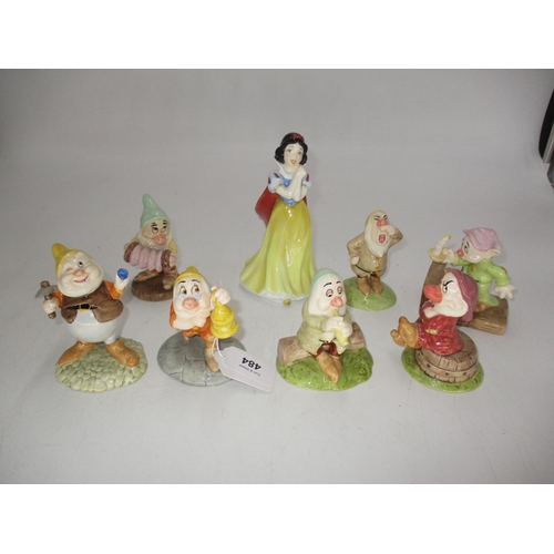 484 - Royal Doulton Snow White and The 7 Dwarves, with boxes