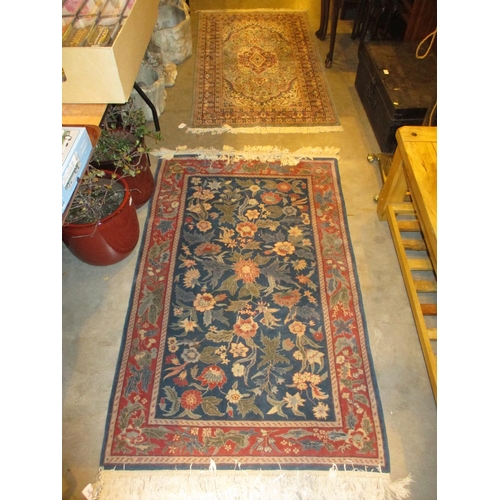 525 - Two Persian Wool Rugs, 150x94cm and 155x87cm