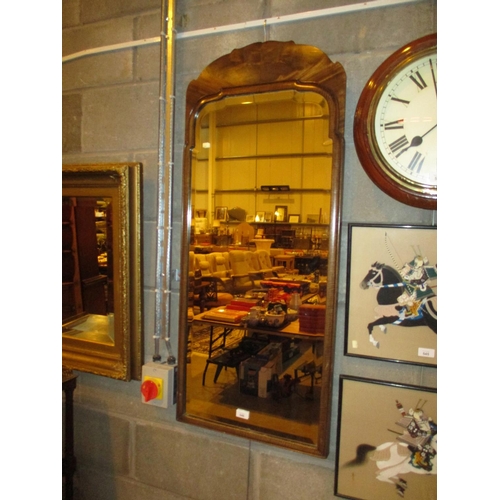 546 - Mahogany Frame Wall Mirror, 114x48cm