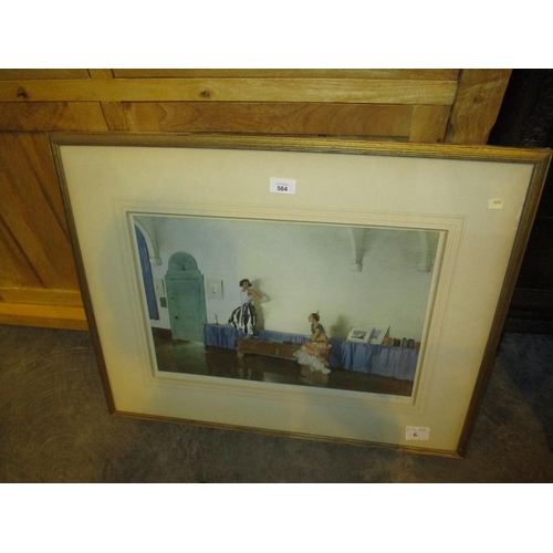 564 - William Russell Flint, Signed Print, In My Studio