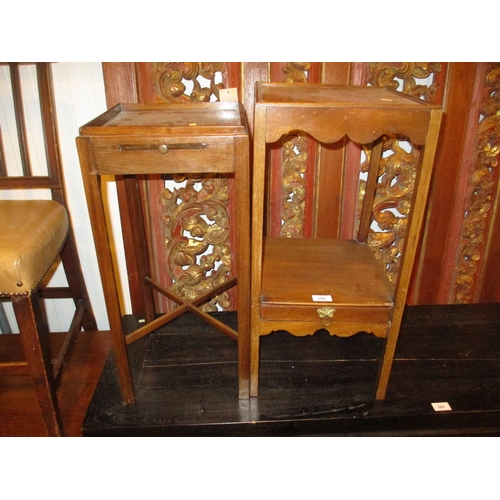 586 - Mahogany Tea Urn Stand and a Basin Stand