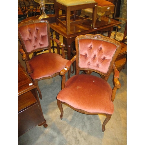 601 - Pair of French Style Occasional Chairs