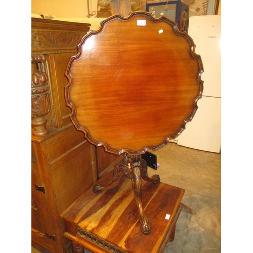 620 - Reproduction Mahogany Tilt Top Tripod Table