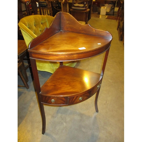 630 - Reproduction Mahogany Corner Wash Stand